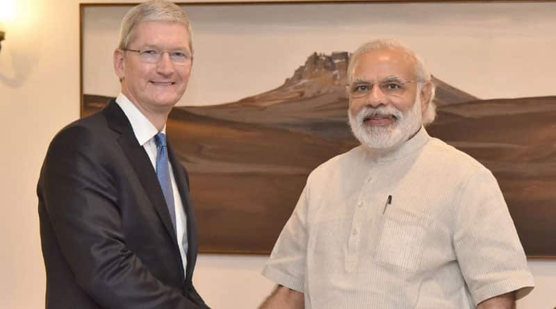 Apple CEO Tim Cook, PM Narendra Modi discuss 'Make in India' plans