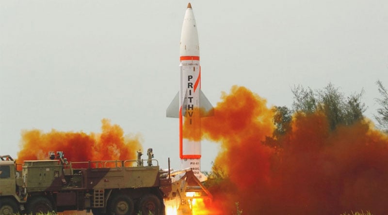 India successfully test fires   Prithvi-II missile as part of army   trial