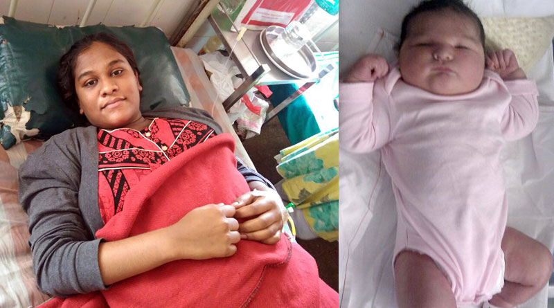 Teenage mum gives birth to 'world's heaviest baby girl'