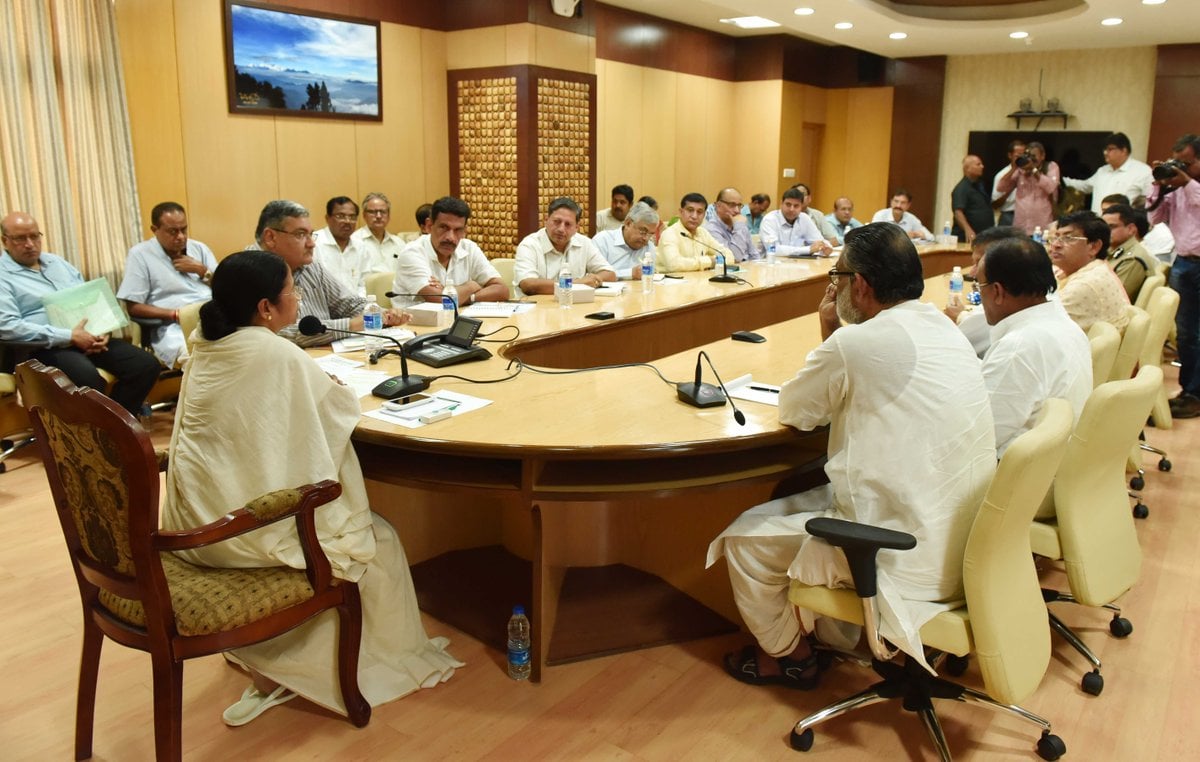 WB CM chaired a meeting of task force & directed to take stern action on price rise & hoarding