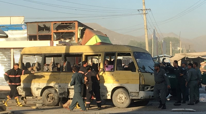 Minibus blast in Afghan capital Kabul kills several - police