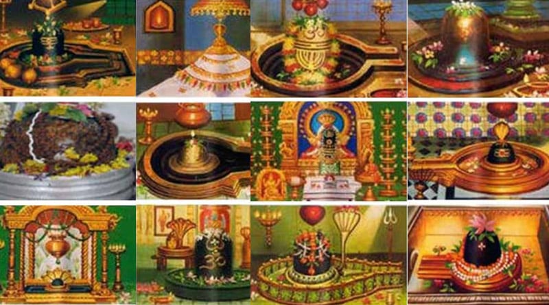 Twelve traditional Jyotirlinga shrines in India
