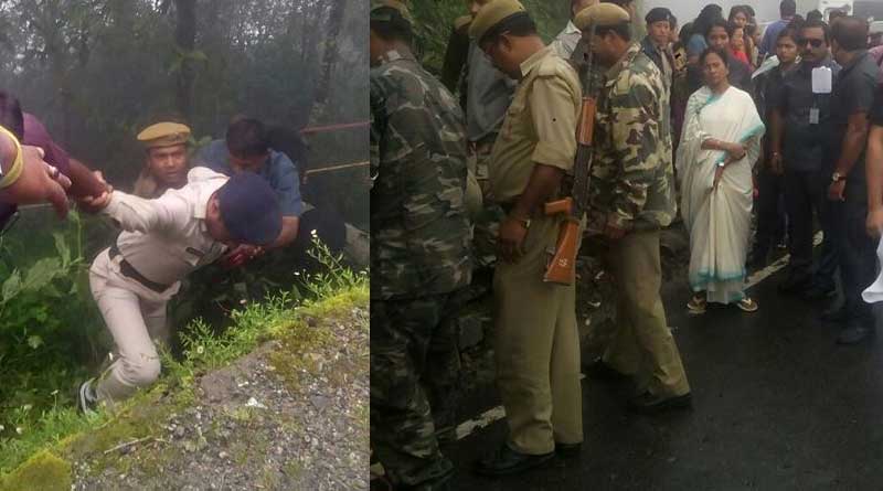 বাগডোগরার পথে খাদে পড়ল রাষ্ট্রপতির কনভয়