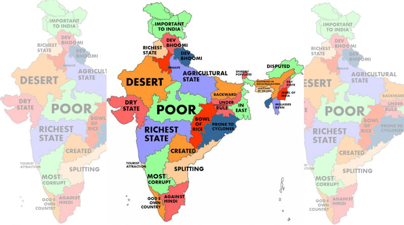 This Is What A Google Autocomplete Map Of India Would Look Like. And It'll Really Open Your Mind