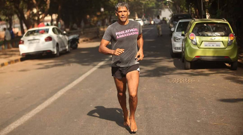 From Ahmedabad To Mumbai, Milind Suman Running Barefoot Covering 570 kms