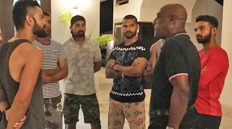 Indian Team Meets Viv Richards Ahead of First Test 