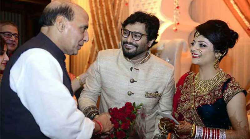 PM, Rajnath Singh Attends marriage-ceremony-babul-supriyo
