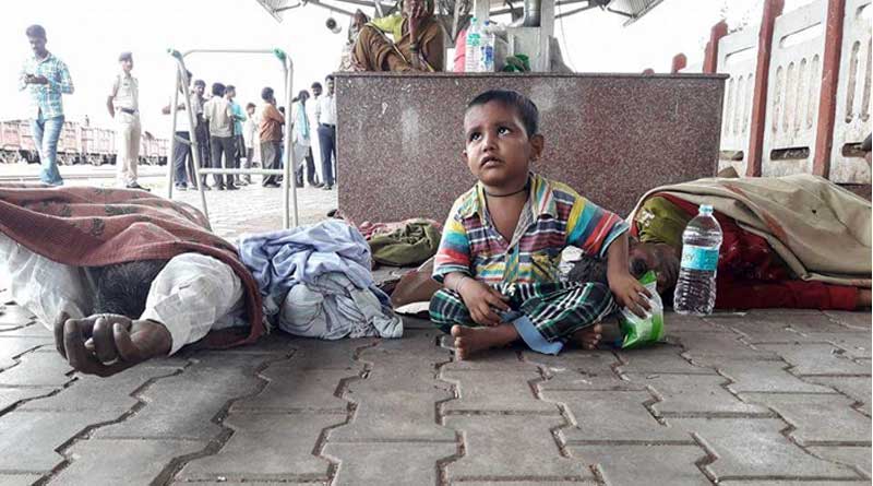 ঘুমন্ত ভেবে মৃত মা-বাবার পাশে অপেক্ষায় শিশু