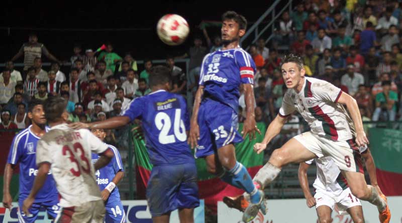 মোহনবাগানের বিজয়রথ থামিয়ে দিল পিয়ারলেস