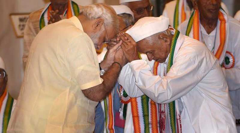 pension of freedom Fighters hiked as Modi promised 