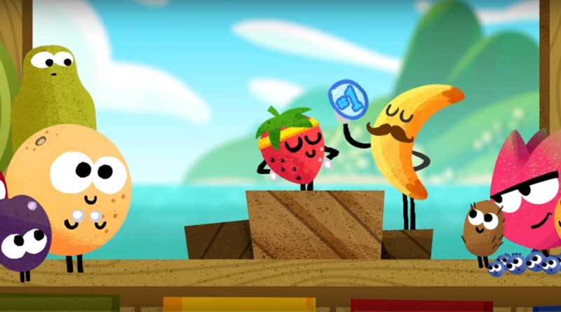 google doogle is celebrating rio olympics by its new fruit game