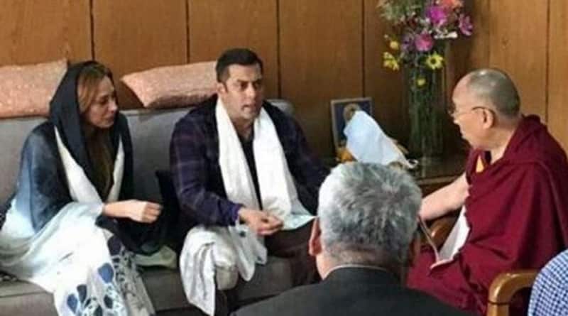 With Lulia Vantur, Salman Khan Meets Dalai Lama
