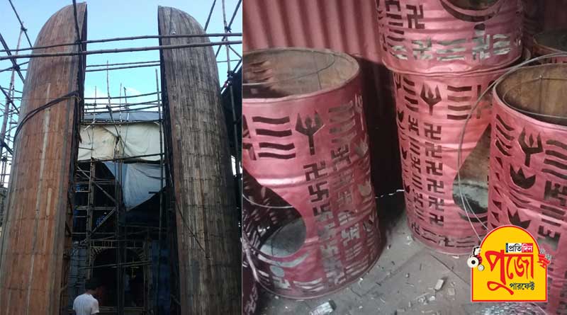 পুজোয় সৃষ্টি সুখের উল্লাসে মাতাতে তৈরি খিদিরপুরের ২৫ পল্লি