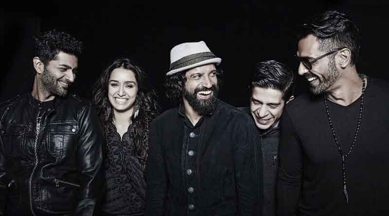 Farhan Akhtar and Arjun Rampal return with Shraddha Kapoor on Rock On 2 poster