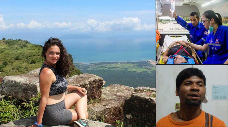 Tourist falls off cliff and breaks her back after fleeing Thai 'sex attacker'