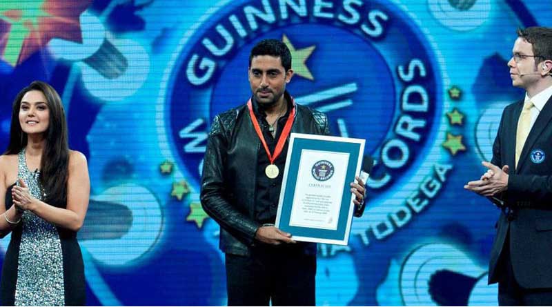 Abhishek Bachchan holds Guinness World Record  