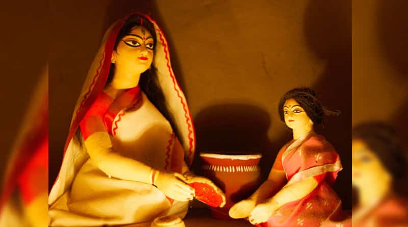 Witness The Festive Season In Pingla With Two Handed Goddess Durga