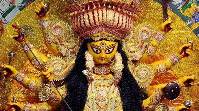Sreerampur village worships goddess Durga on Holi