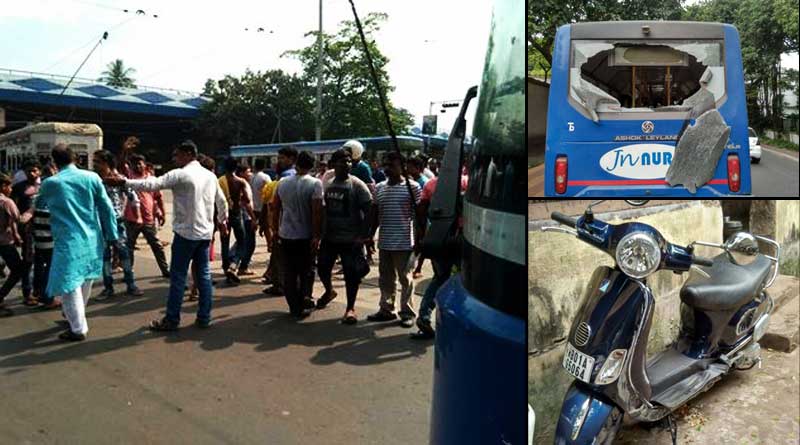 বেপরোয়া বাসে পিষ্ট স্কুটার চালক, রণক্ষেত্র হেস্টিংস