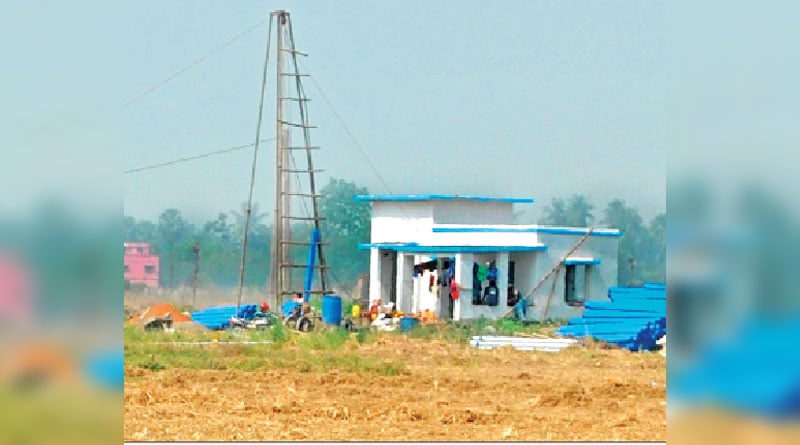 The process of installing 30 mini-deep tube-well has started in full swing at Singur