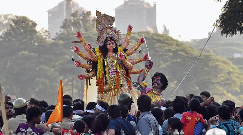 Durga Idol Immersion Procession Will Be Held At Red Road first time