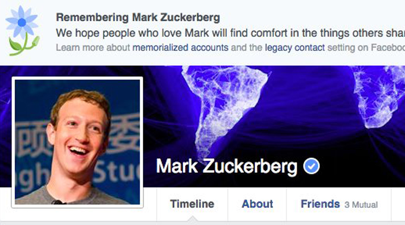 Facebook accidentally declared its founder Mark Zuckerberg dead 