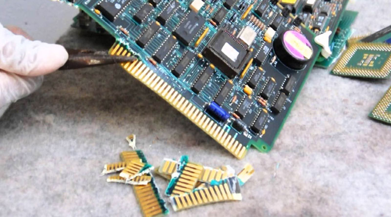 Circuit board is the source of gold 