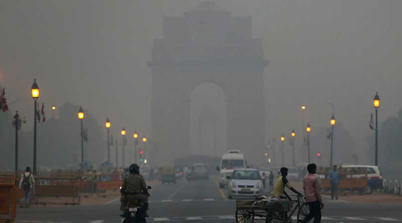 Air of Delhi is polluted during the festival season। Sangbad Pratidin