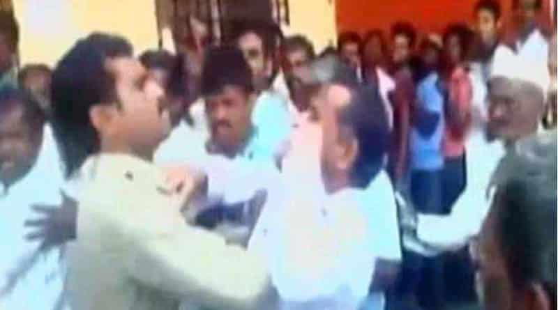 Ex-serviceman slapped by policeman outside bank in Karnataka