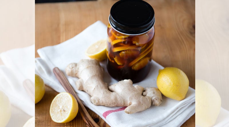  Mixture of Honey, Ginger and lemon can prevent cold