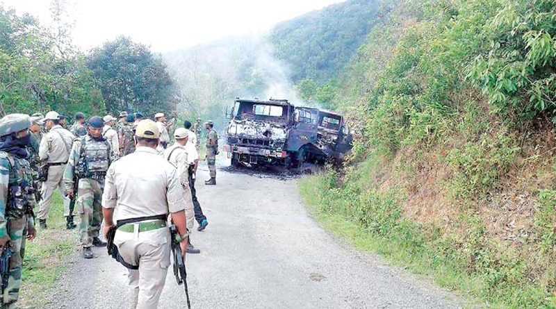 two police personnel dead, four injured in manipur ambush