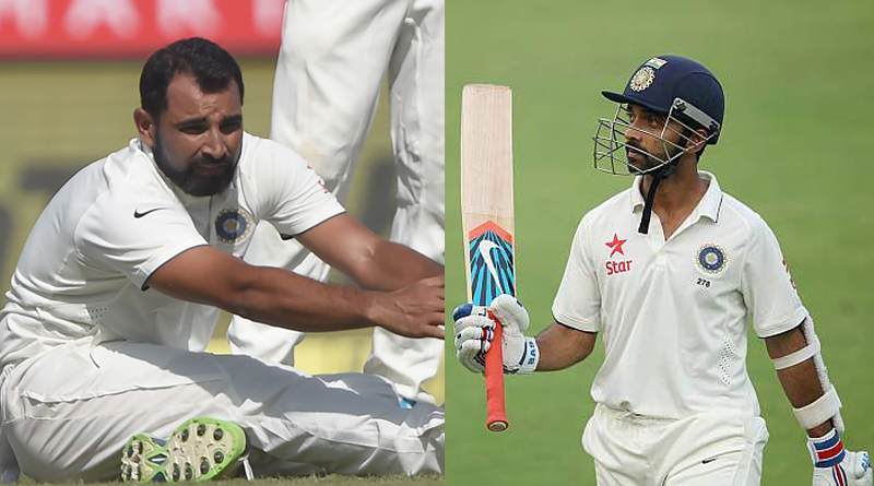 India Vs England: Rahane ruled out, Mohammed Shami doubtful