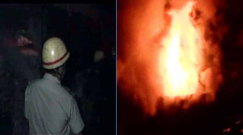 Fire broke out in a Chemical Factory of Madhyamgram