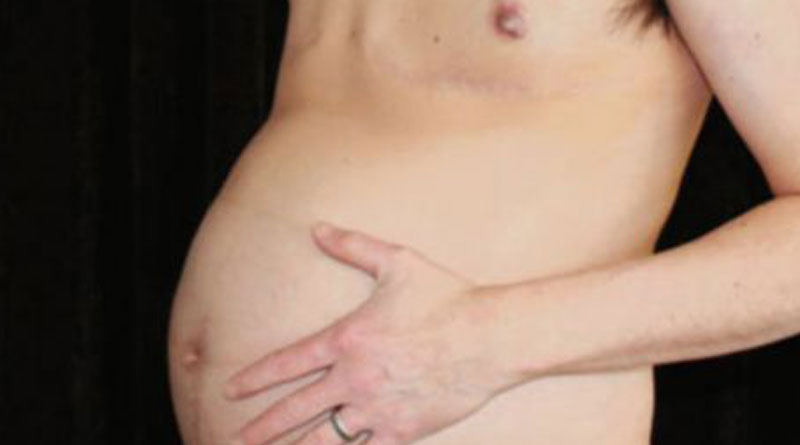 a british man is 16th week pregnant, he will give a birth of a baby