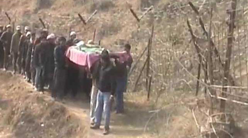 Poonch sector witnessed an unprecedented funeral of a teenager at the border fence.