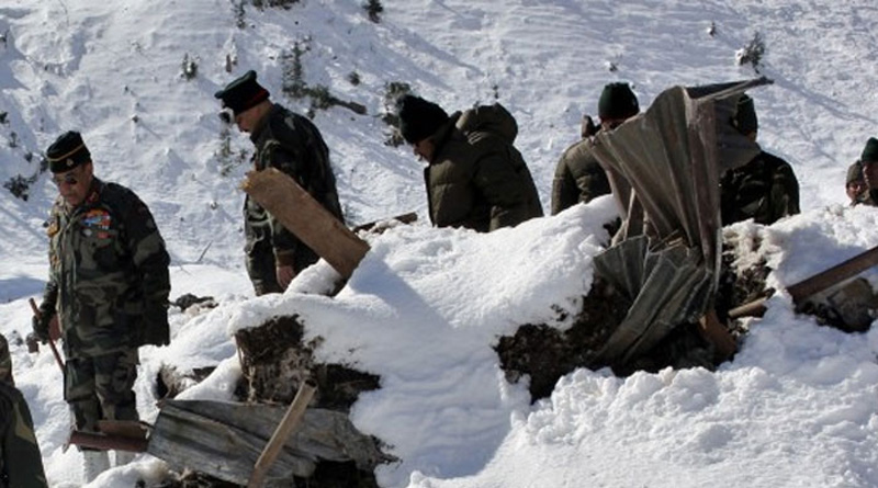 Avalanche hits Army post at LoC; three jawans missing
