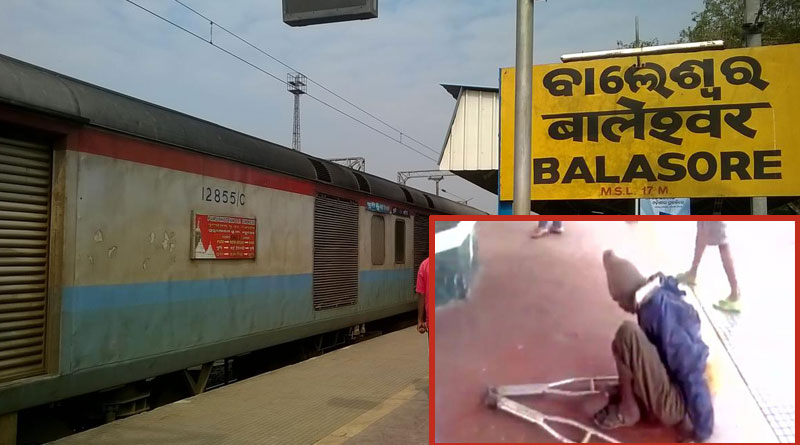 Specially abled man thrashed by Railway Police in Balasore