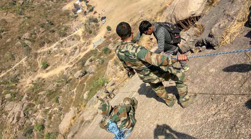Counter insurgency force CIF undergoing mountain warfare training 