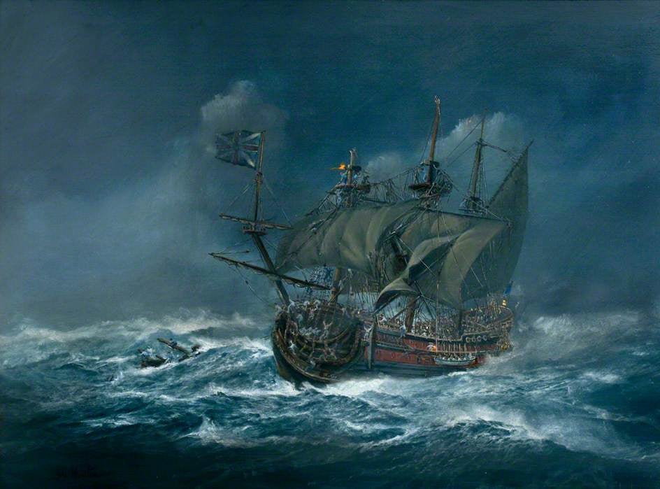 Hamilton, John Alan; Sinking of the 'Association' in 1707; Isles of Scilly Museum; http://www.artuk.org/artworks/sinking-of-the-association-in-1707-14209