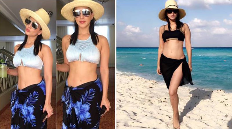 Watch The heart-churning video of Sunny Leone having a walk on mexican shores