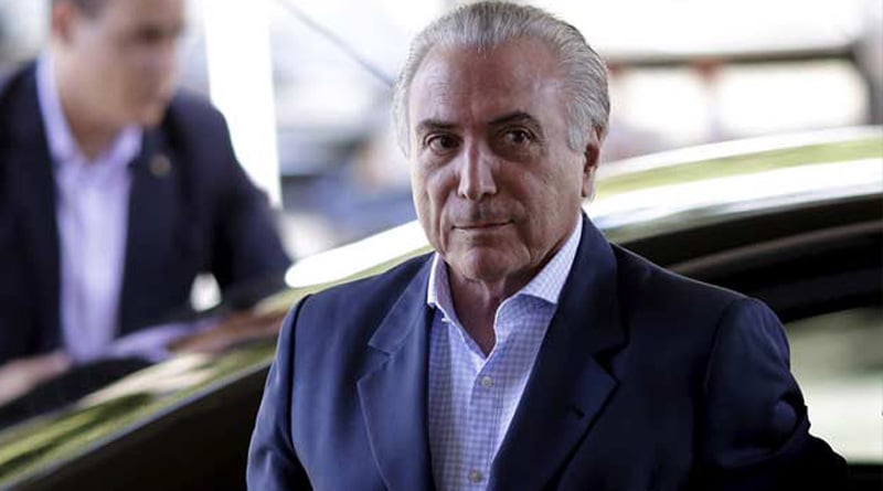  Brazil's President Michel Temer left President palace as he felt bad Visbes