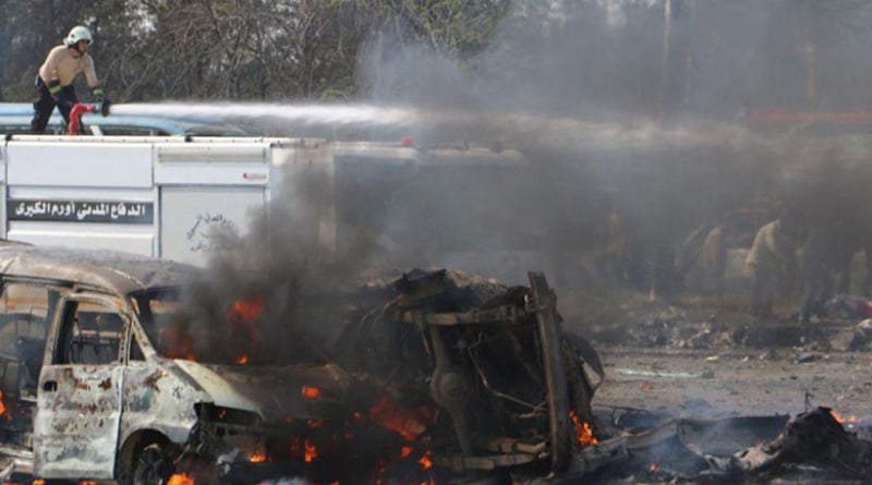 Massive blast in Syria, more than 100 killed as bomb hits buses with evacuees