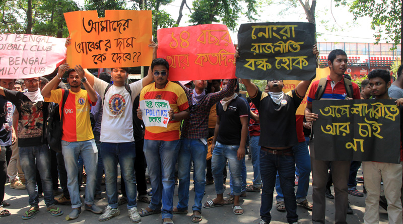 ‘গো ব্যাক মর্গ্যান’ স্লোগানে সমর্থকদের তুমুল বিক্ষোভ, উত্তপ্ত ইস্টবেঙ্গল তাঁবু