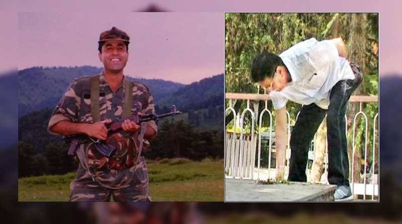 প্রশাসন উদাসীন, শহিদ পুত্রের স্মৃতিসৌধ নিজের হাতে পরিস্কার করলেন বাবা