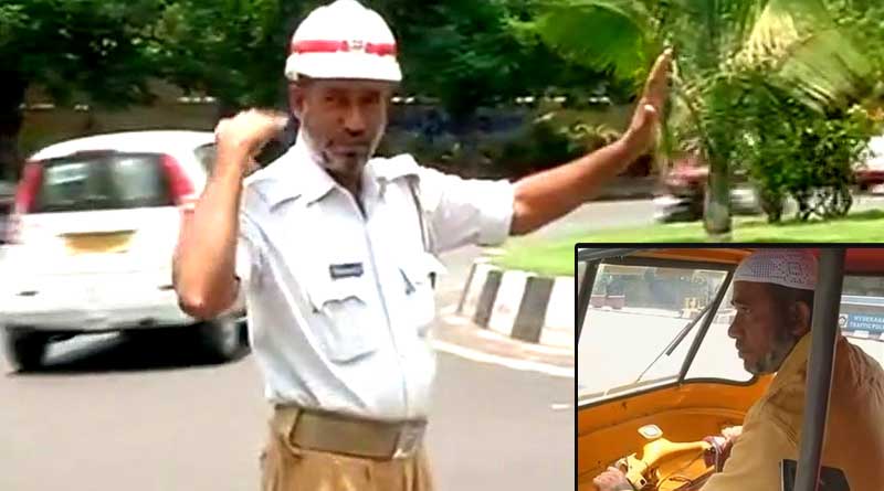 অটো চালিয়ে মেয়ের পড়ার খরচ জোগাড় ট্রাফিক পুলিশের এই হোমগার্ডের