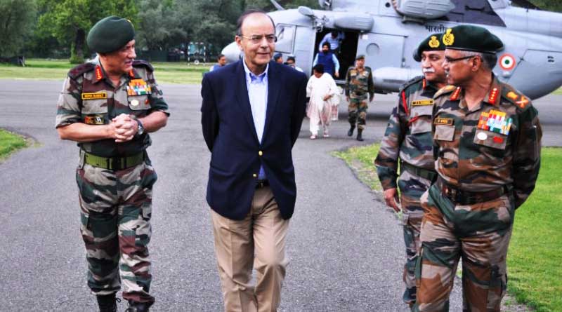 Arun Jaitley asked forces to deal firmly with misadventure from across LoC