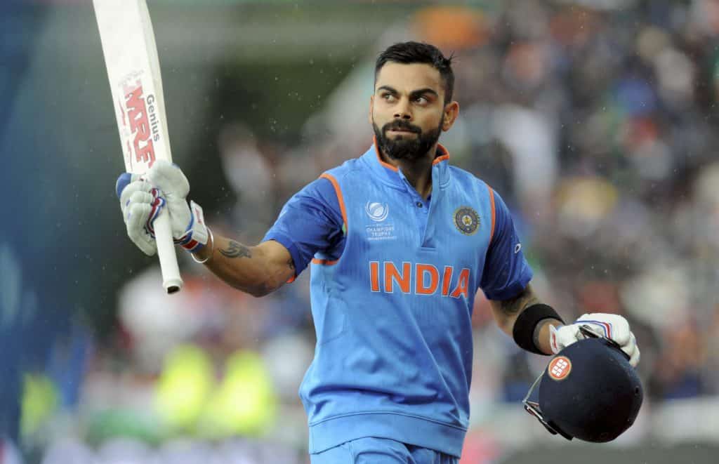 Birmingham: Indian cricket captain Virat Kohli acknowledges the crowd as he leaves the field at the end of an innings during the ICC Champions Trophy match between India and Pakistan at Edgbaston in Birmingham, England, Sunday, June 4, 2017. AP/PTI(AP6_4_2017_000217B)
