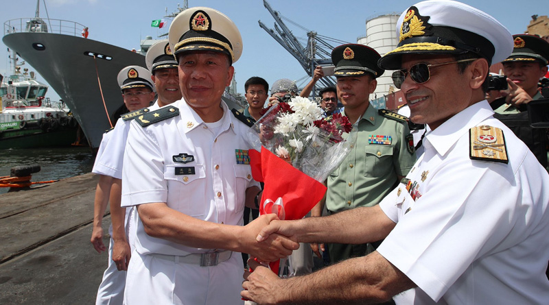 Chinese navy fleet of three warships arrives at Pakistan's port city Karachi