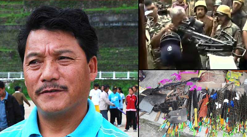 Raid on GJM leader Bimal Gurung's residence, arms cache recovered