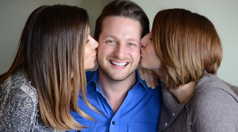 British man living with two women is the luckiest man alive